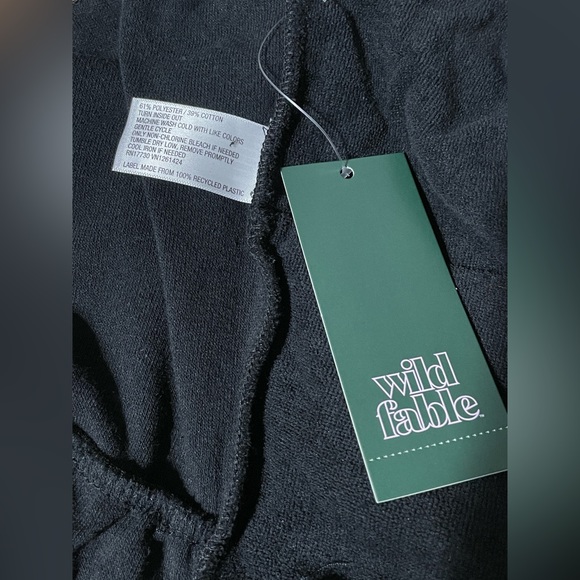 Women's Towel Terry Romper - Wild Fable Black M #M947 - Picture 11 of 13